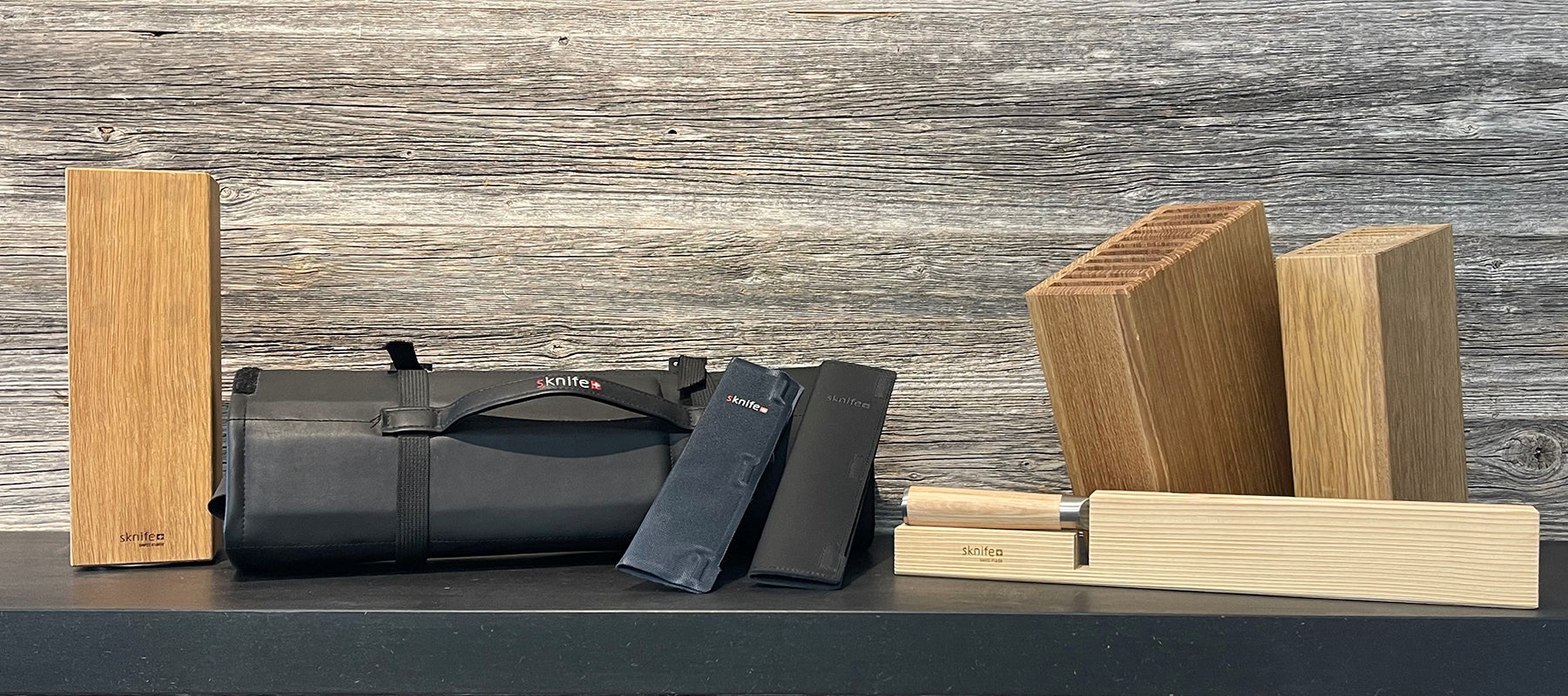 Accessoires / Messertasche / Klingenschutz / Messerblock / Schubladeneinsatz