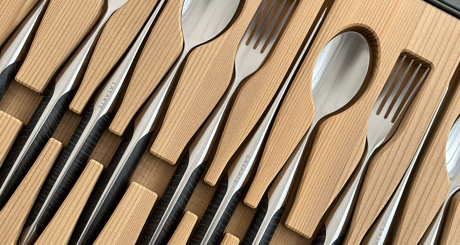 Paolo Casagrande / Lasarte / sknife / Steakmesser / Besteck / Messer / Gabel / Löffel / Chef's Table  / Design / Best Restaurant