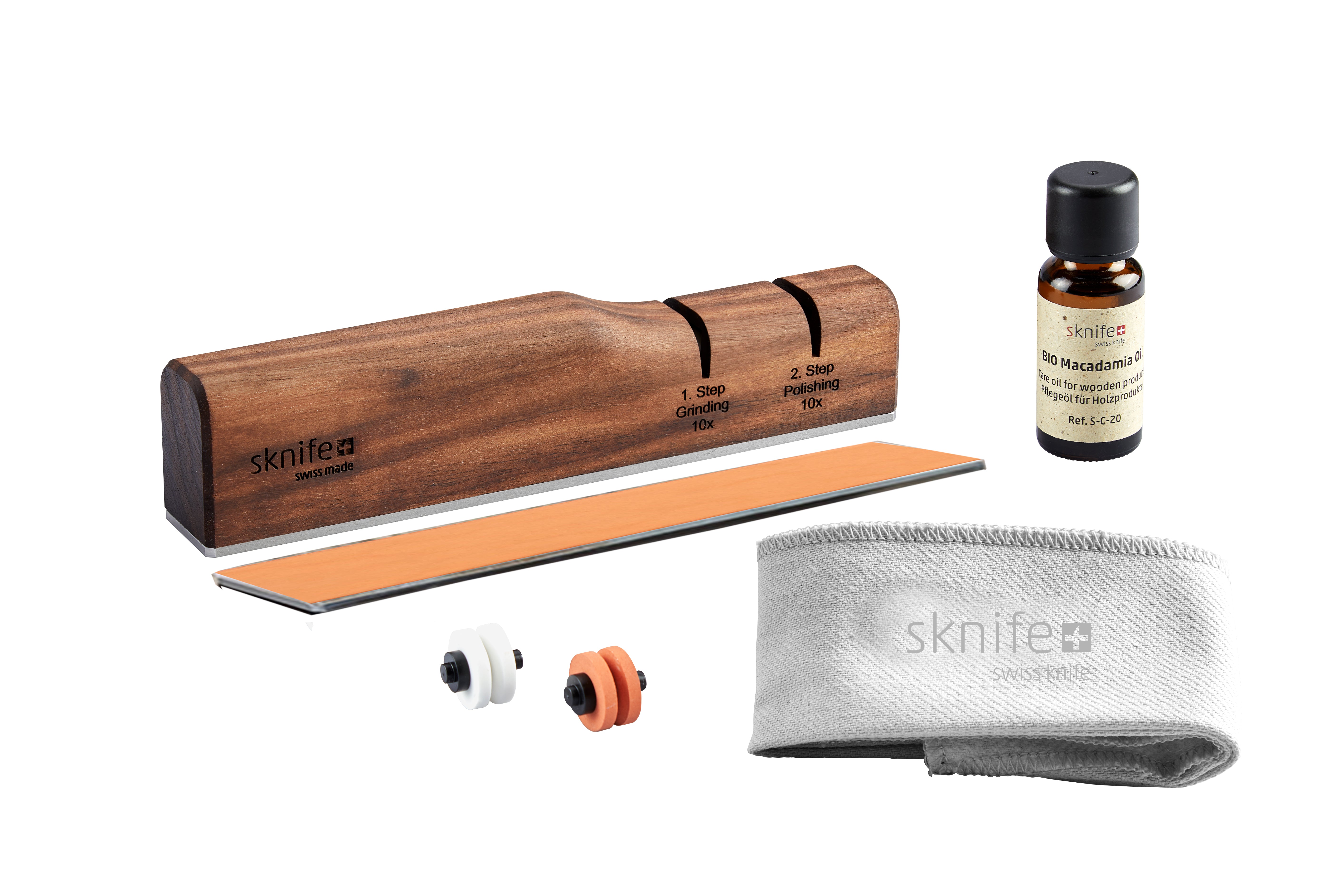 sknife set de soins & appareil d’aiguisage de précision
