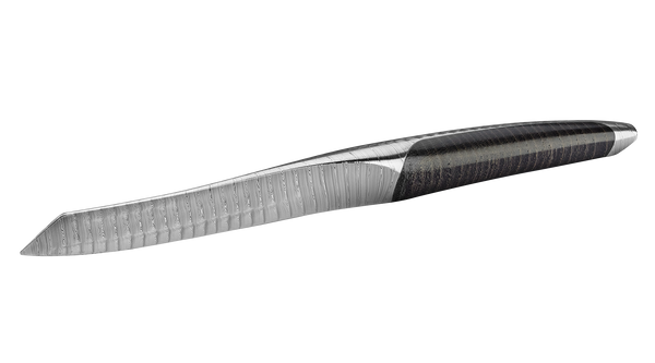 sknife couteaux acier damassé: couverts individuels