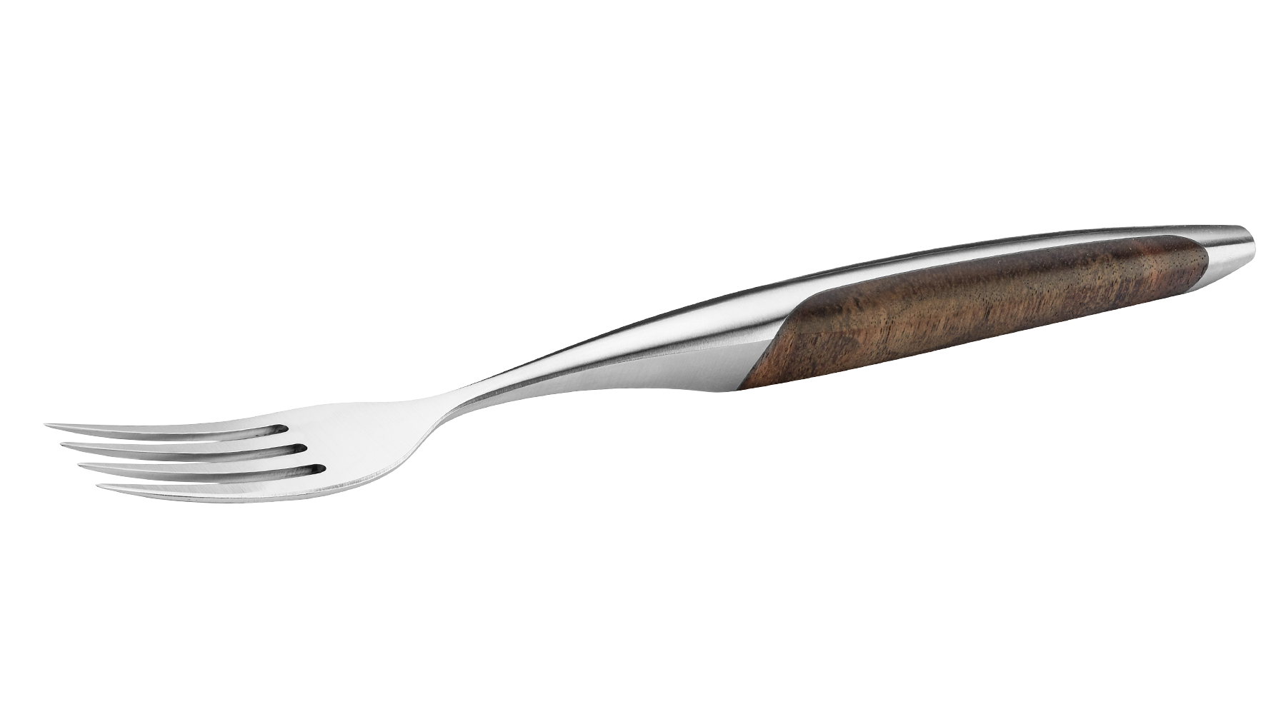 sknife Steakgabel, Chirurgenstahl, stabilisiertes Walnussholz