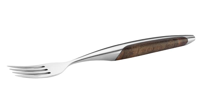 sknife Steakgabel, Chirurgenstahl, stabilisiertes Walnussholz