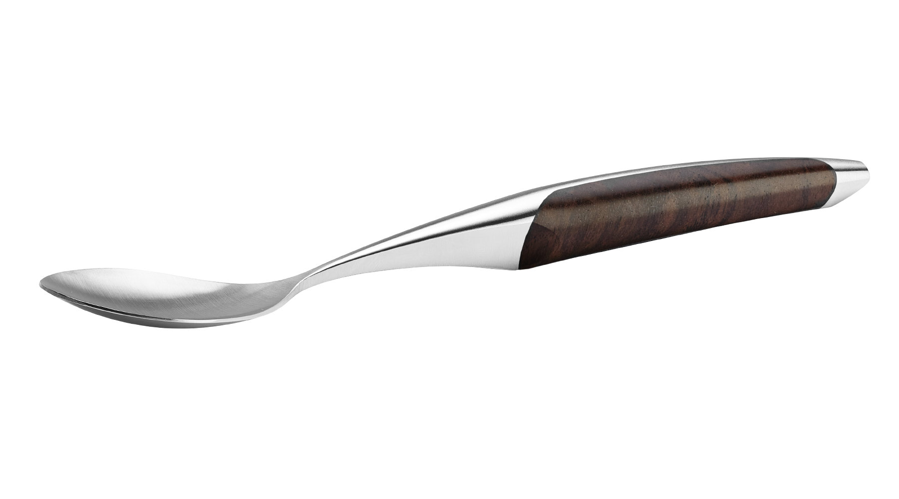 sknife Löffel, Chirurgenstahl, stabilisiertes Walnussholz