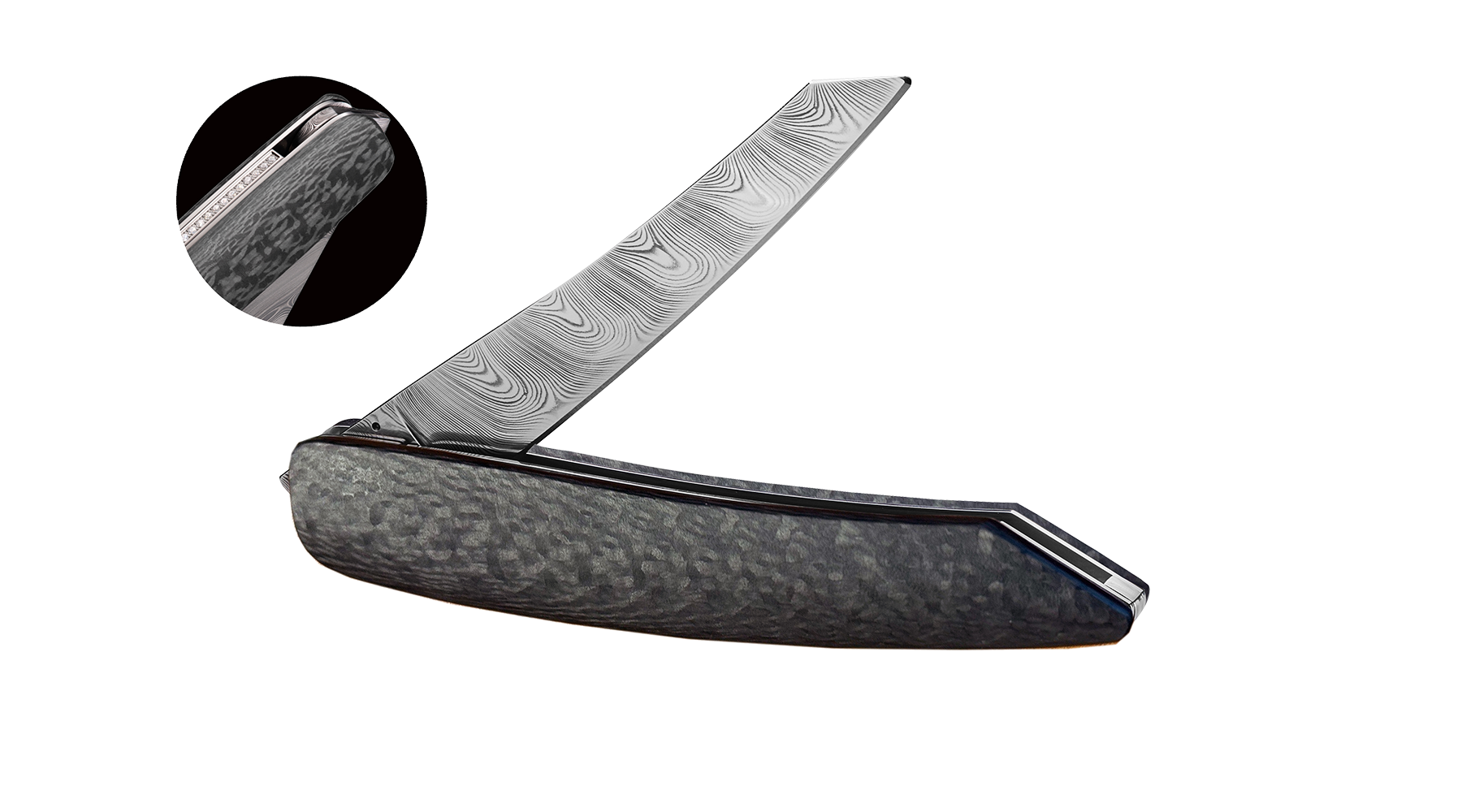 sknife Taschenmesser: Damast