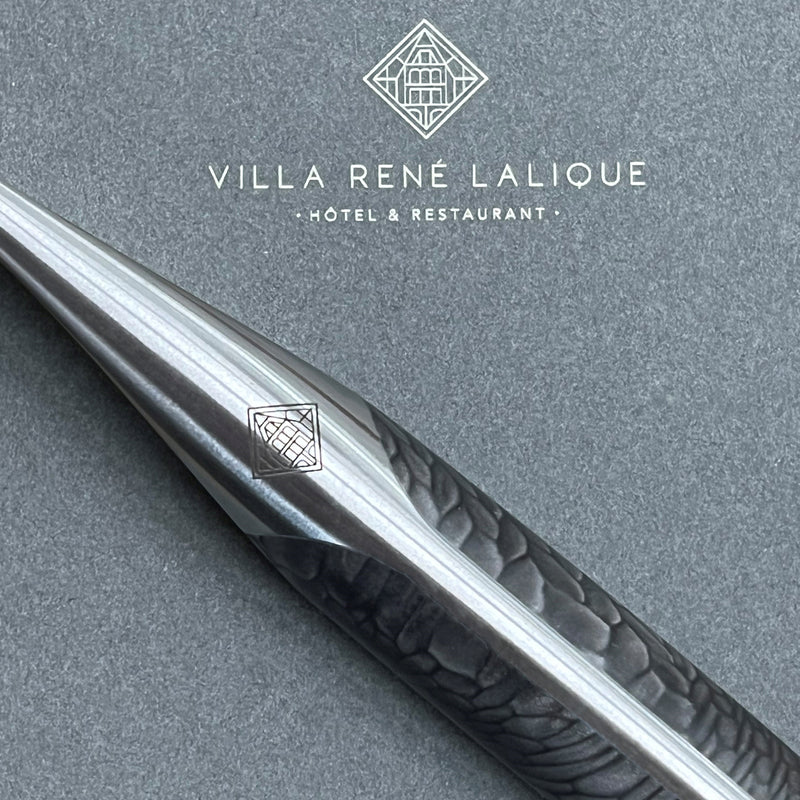 Villa René Lalique / Paul Stradner / gravierte sknife Messer
