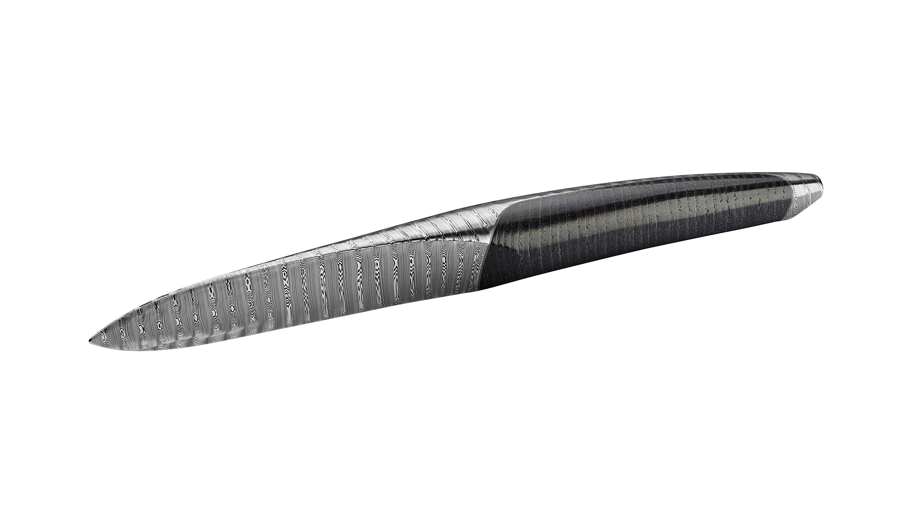 sknife Auster-/Hartkäsemesser, Damast, stabilisierte Esche