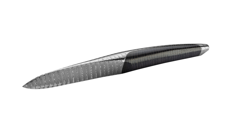 sknife Auster-/Hartkäsemesser, Damast, stabilisierte Esche